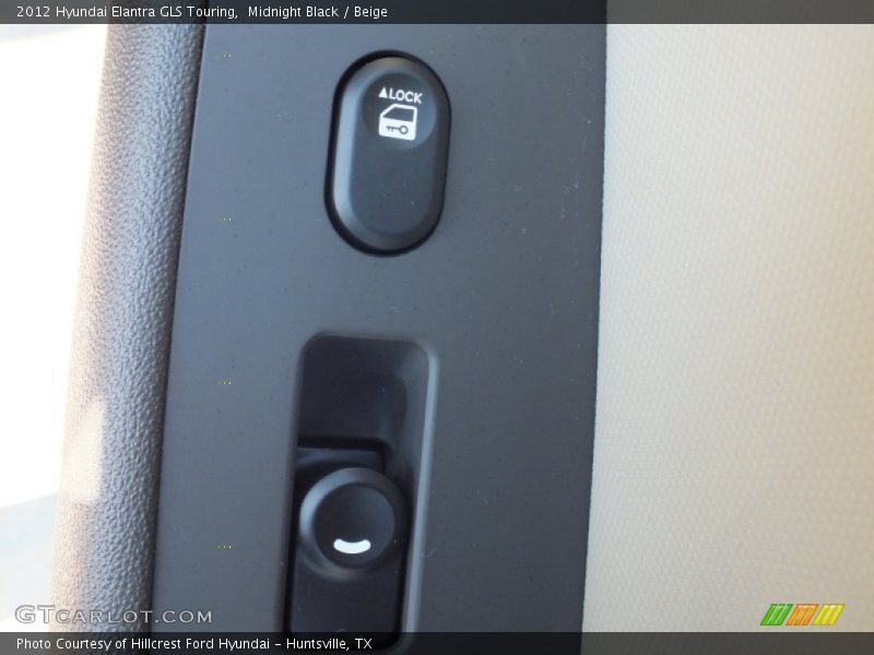 Midnight Black / Beige 2012 Hyundai Elantra GLS Touring