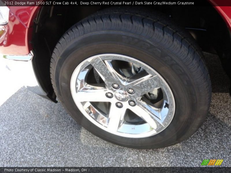 Deep Cherry Red Crystal Pearl / Dark Slate Gray/Medium Graystone 2012 Dodge Ram 1500 SLT Crew Cab 4x4