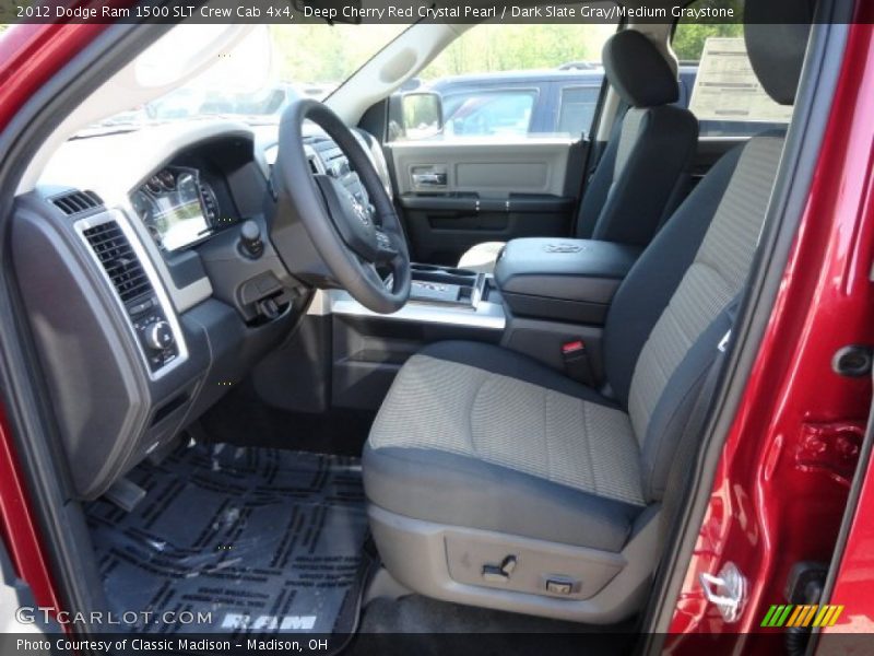Deep Cherry Red Crystal Pearl / Dark Slate Gray/Medium Graystone 2012 Dodge Ram 1500 SLT Crew Cab 4x4