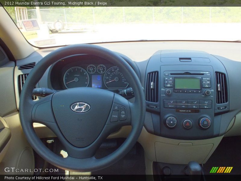 Midnight Black / Beige 2012 Hyundai Elantra GLS Touring