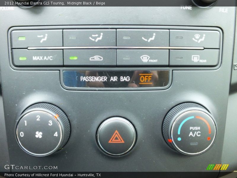Midnight Black / Beige 2012 Hyundai Elantra GLS Touring