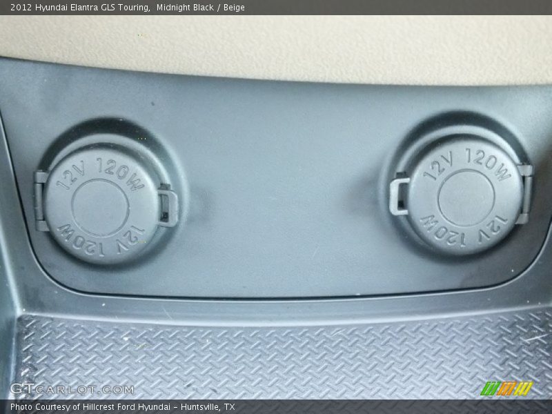 Midnight Black / Beige 2012 Hyundai Elantra GLS Touring