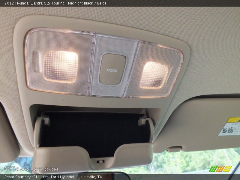 Midnight Black / Beige 2012 Hyundai Elantra GLS Touring