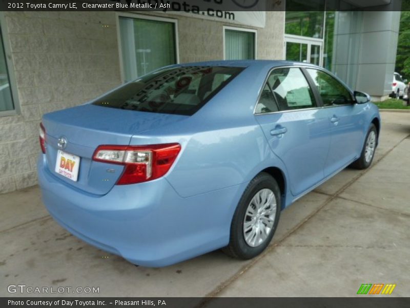 Clearwater Blue Metallic / Ash 2012 Toyota Camry LE