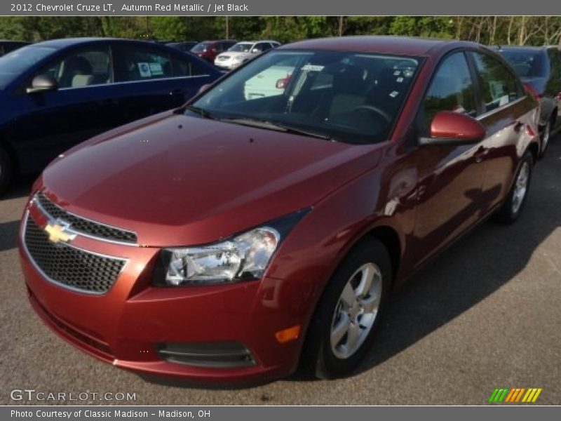 Autumn Red Metallic / Jet Black 2012 Chevrolet Cruze LT
