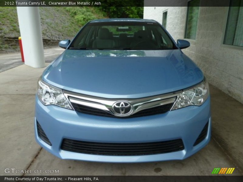 Clearwater Blue Metallic / Ash 2012 Toyota Camry LE