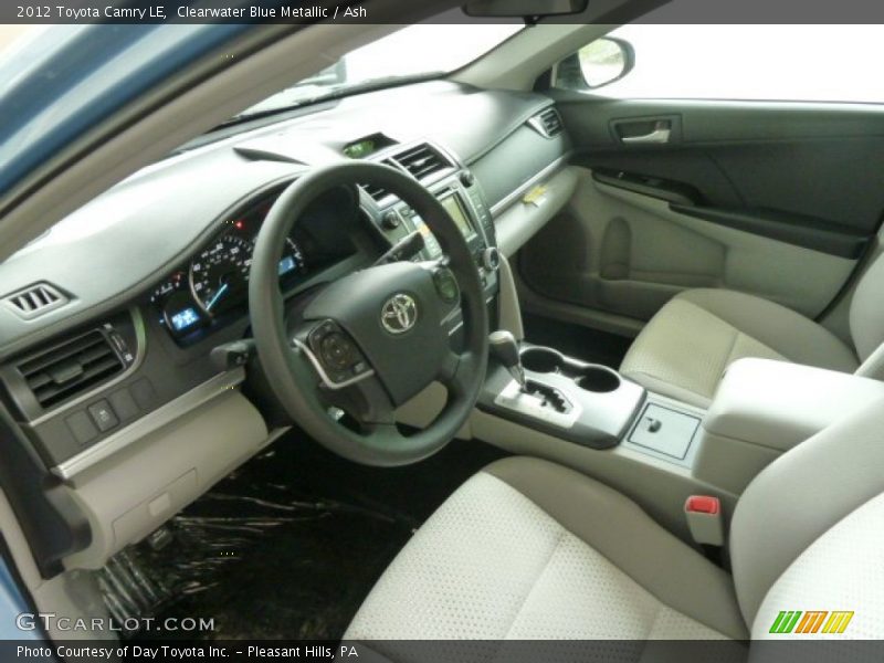 Clearwater Blue Metallic / Ash 2012 Toyota Camry LE