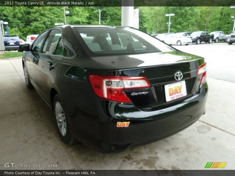 Attitude Black Metallic / Ash 2012 Toyota Camry LE
