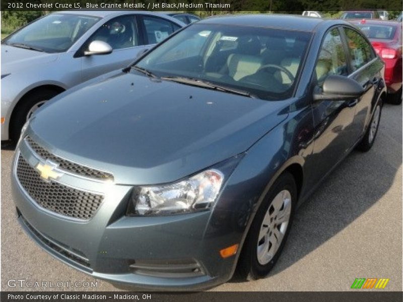 Blue Granite Metallic / Jet Black/Medium Titanium 2012 Chevrolet Cruze LS