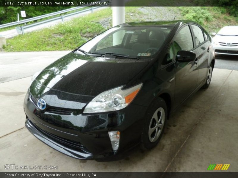 Black / Dark Gray 2012 Toyota Prius 3rd Gen Two Hybrid