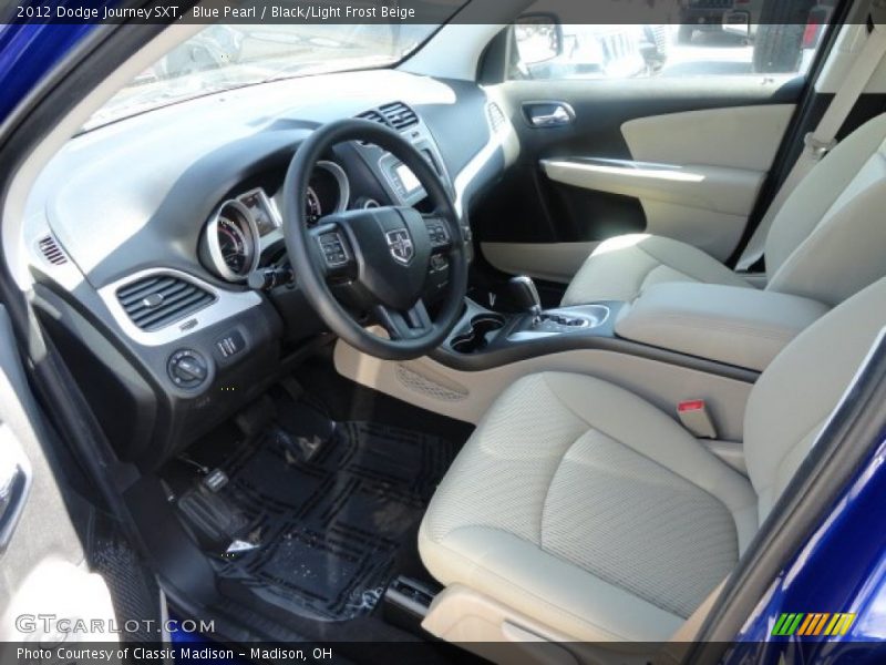 Blue Pearl / Black/Light Frost Beige 2012 Dodge Journey SXT