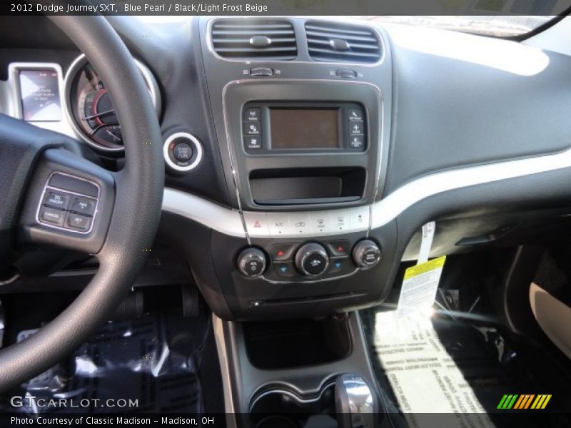 Blue Pearl / Black/Light Frost Beige 2012 Dodge Journey SXT
