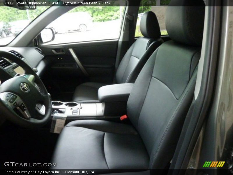 Cypress Green Pearl / Black 2012 Toyota Highlander SE 4WD