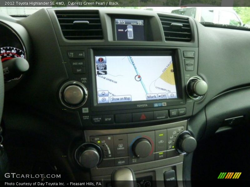 Cypress Green Pearl / Black 2012 Toyota Highlander SE 4WD