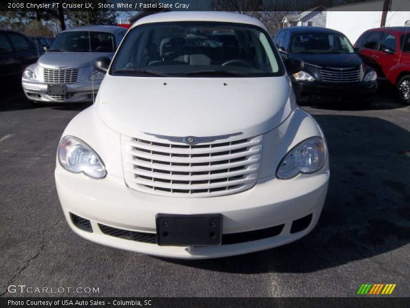 Stone White / Pastel Slate Gray 2008 Chrysler PT Cruiser LX