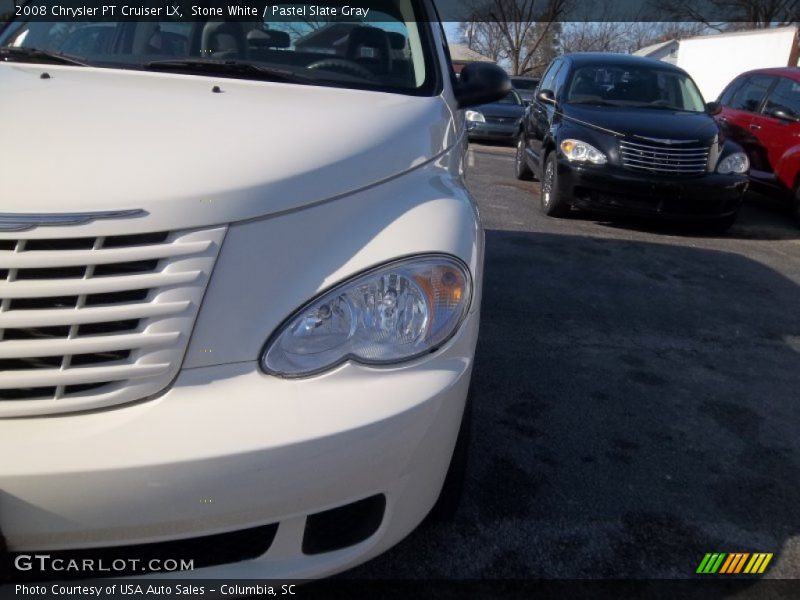 Stone White / Pastel Slate Gray 2008 Chrysler PT Cruiser LX