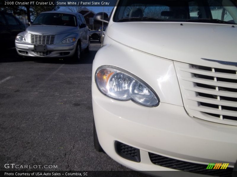 Stone White / Pastel Slate Gray 2008 Chrysler PT Cruiser LX