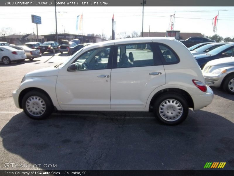Stone White / Pastel Slate Gray 2008 Chrysler PT Cruiser LX