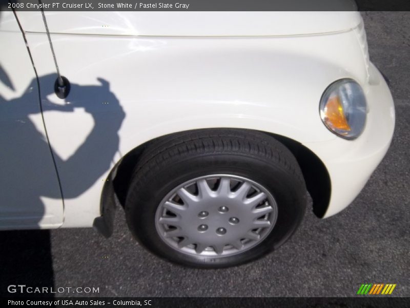 Stone White / Pastel Slate Gray 2008 Chrysler PT Cruiser LX