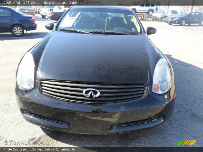 Black Obsidian / Graphite 2003 Infiniti G 35 Coupe