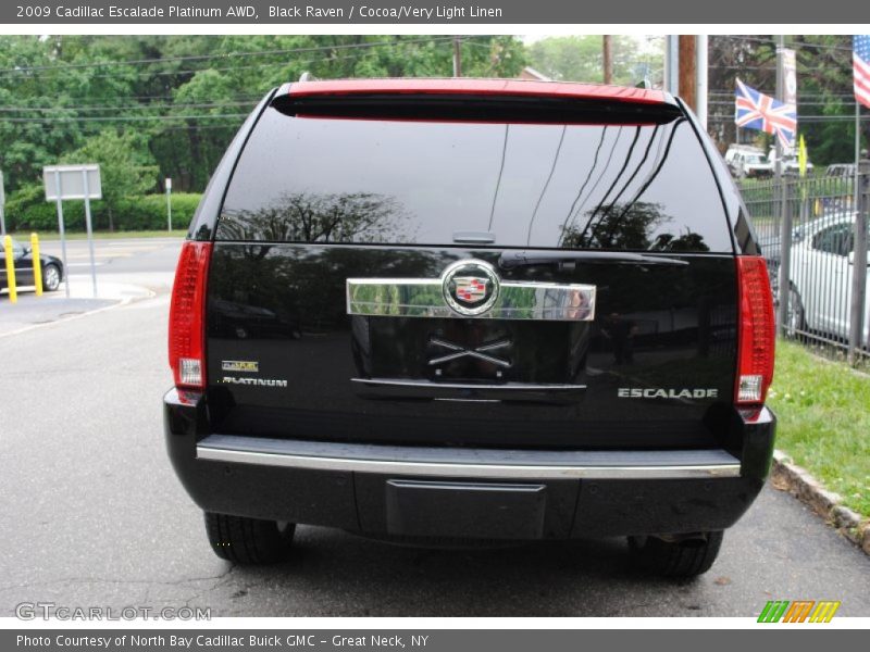 Black Raven / Cocoa/Very Light Linen 2009 Cadillac Escalade Platinum AWD