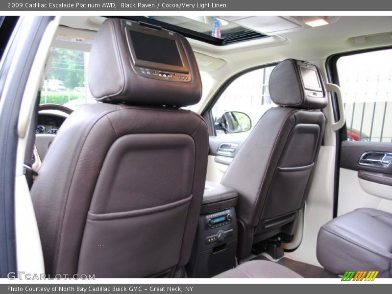 Black Raven / Cocoa/Very Light Linen 2009 Cadillac Escalade Platinum AWD
