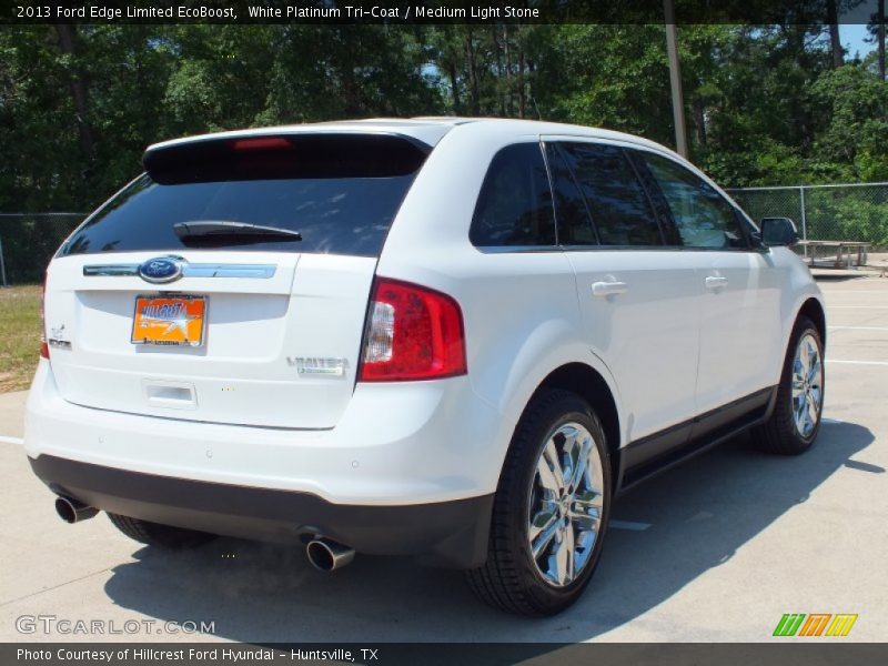 White Platinum Tri-Coat / Medium Light Stone 2013 Ford Edge Limited EcoBoost