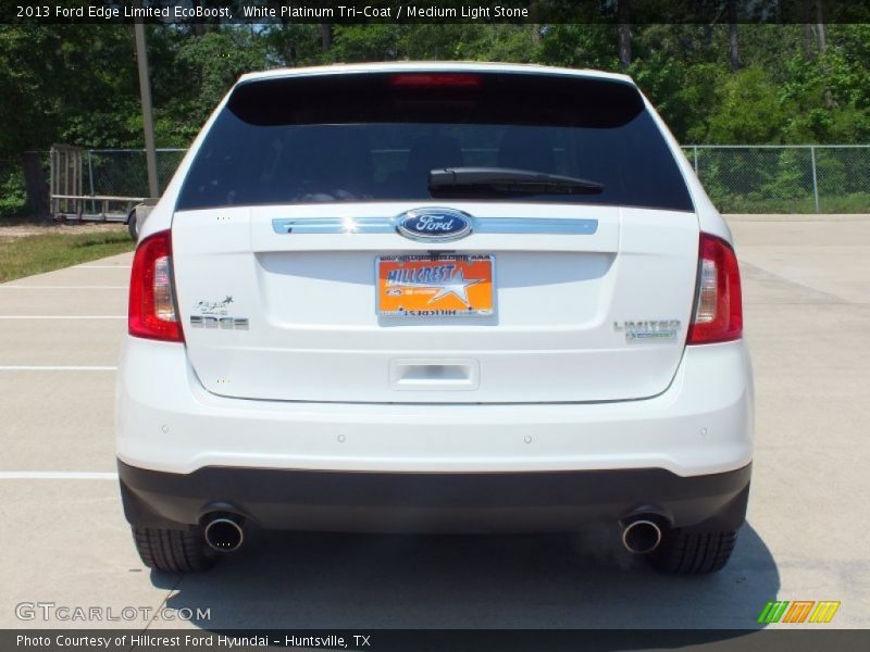 White Platinum Tri-Coat / Medium Light Stone 2013 Ford Edge Limited EcoBoost