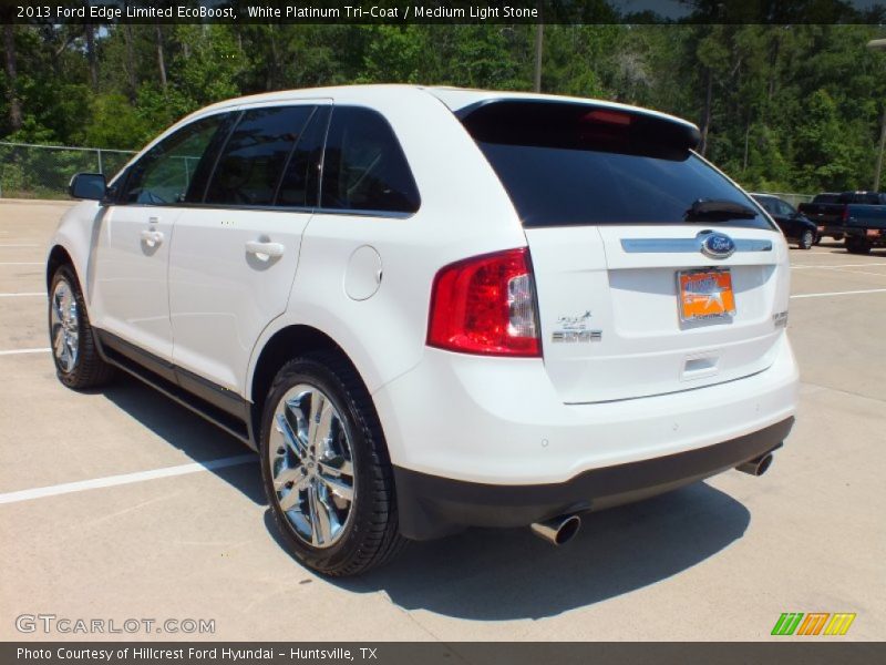 White Platinum Tri-Coat / Medium Light Stone 2013 Ford Edge Limited EcoBoost