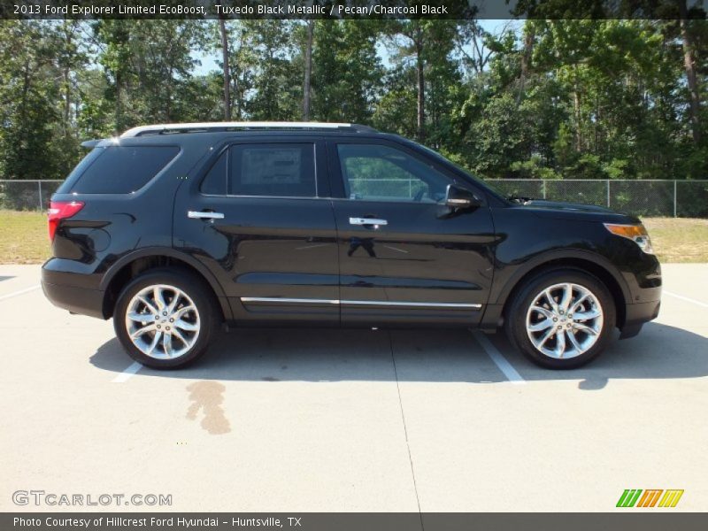 Tuxedo Black Metallic / Pecan/Charcoal Black 2013 Ford Explorer Limited EcoBoost