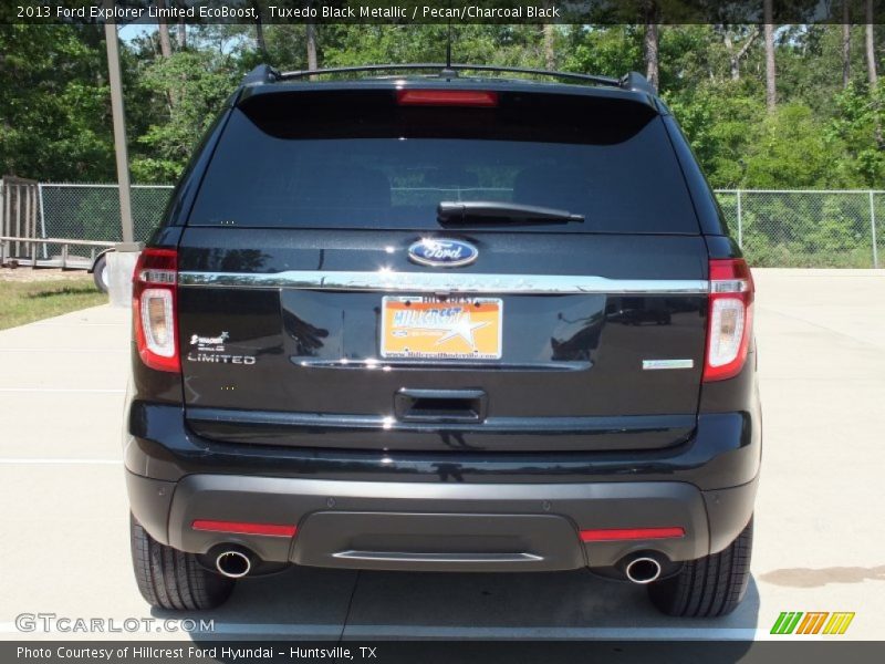 Tuxedo Black Metallic / Pecan/Charcoal Black 2013 Ford Explorer Limited EcoBoost