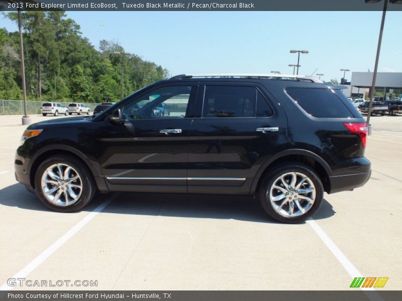 Tuxedo Black Metallic / Pecan/Charcoal Black 2013 Ford Explorer Limited EcoBoost