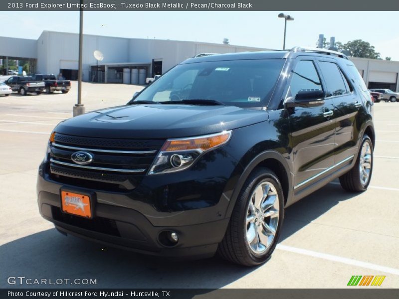 Tuxedo Black Metallic / Pecan/Charcoal Black 2013 Ford Explorer Limited EcoBoost
