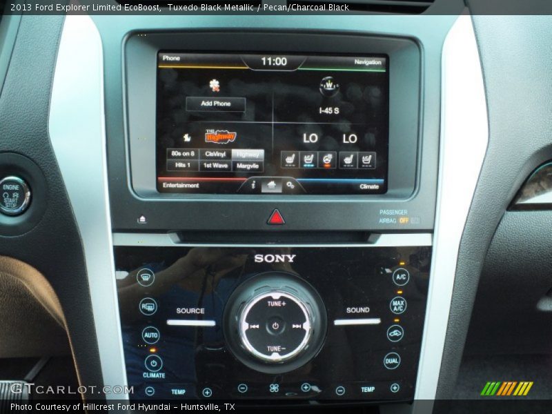 Tuxedo Black Metallic / Pecan/Charcoal Black 2013 Ford Explorer Limited EcoBoost