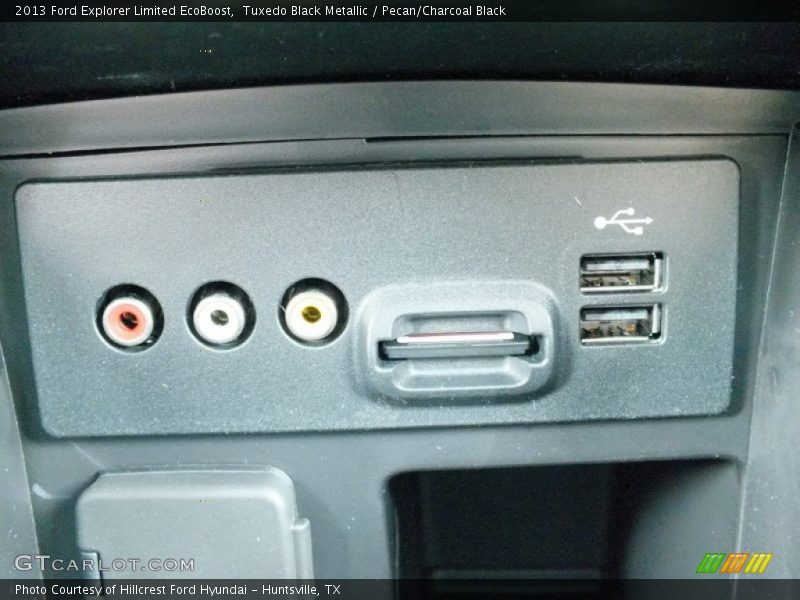 Tuxedo Black Metallic / Pecan/Charcoal Black 2013 Ford Explorer Limited EcoBoost