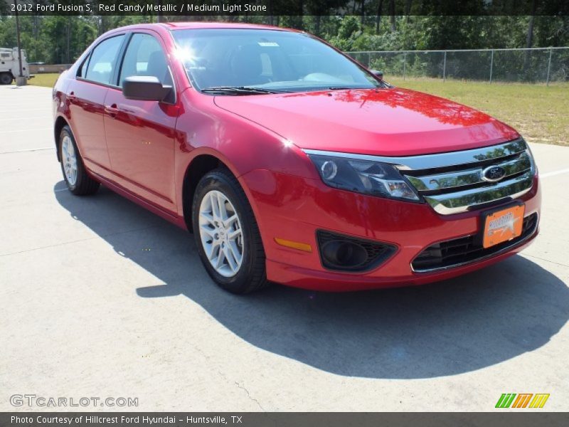 Red Candy Metallic / Medium Light Stone 2012 Ford Fusion S