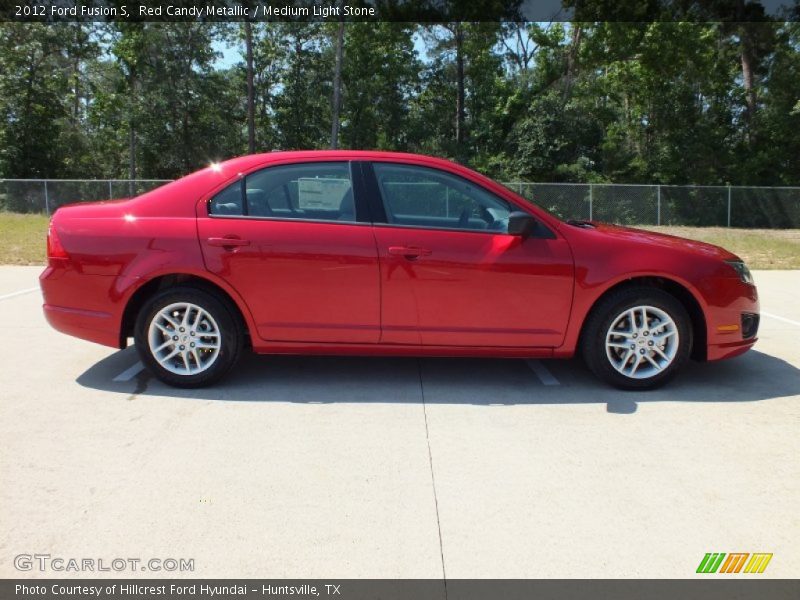 Red Candy Metallic / Medium Light Stone 2012 Ford Fusion S