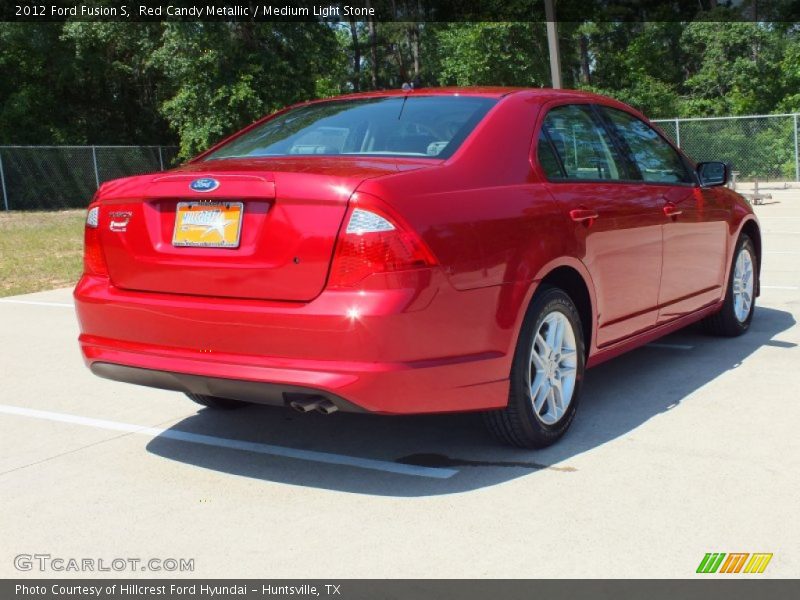 Red Candy Metallic / Medium Light Stone 2012 Ford Fusion S