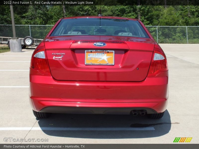 Red Candy Metallic / Medium Light Stone 2012 Ford Fusion S