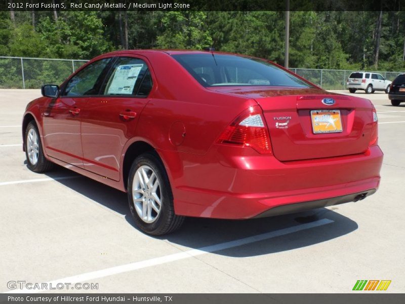 Red Candy Metallic / Medium Light Stone 2012 Ford Fusion S