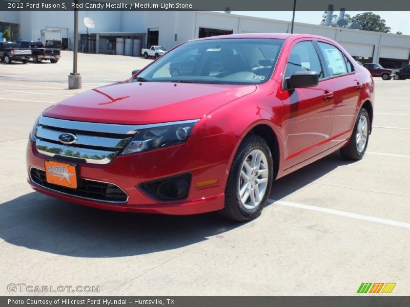 Red Candy Metallic / Medium Light Stone 2012 Ford Fusion S