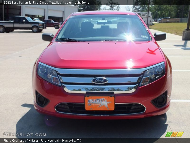Red Candy Metallic / Medium Light Stone 2012 Ford Fusion S
