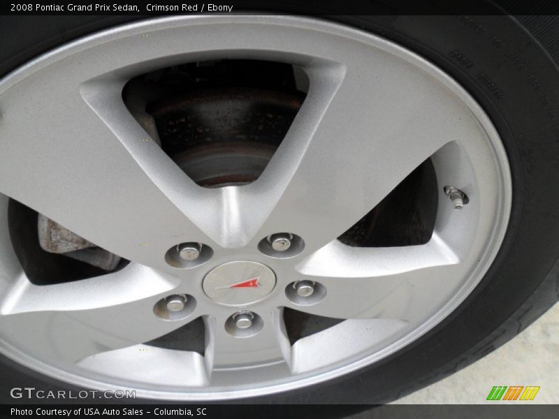 Crimson Red / Ebony 2008 Pontiac Grand Prix Sedan