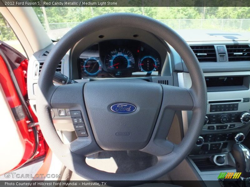 Red Candy Metallic / Medium Light Stone 2012 Ford Fusion S