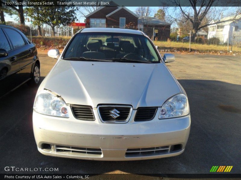 Titanium Silver Metallic / Black 2007 Suzuki Forenza Sedan