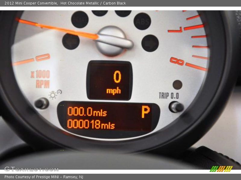 Hot Chocolate Metallic / Carbon Black 2012 Mini Cooper Convertible