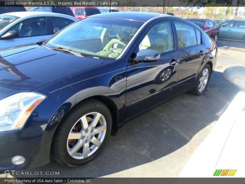 Majestic Blue Metallic / Cafe Latte 2006 Nissan Maxima 3.5 SL