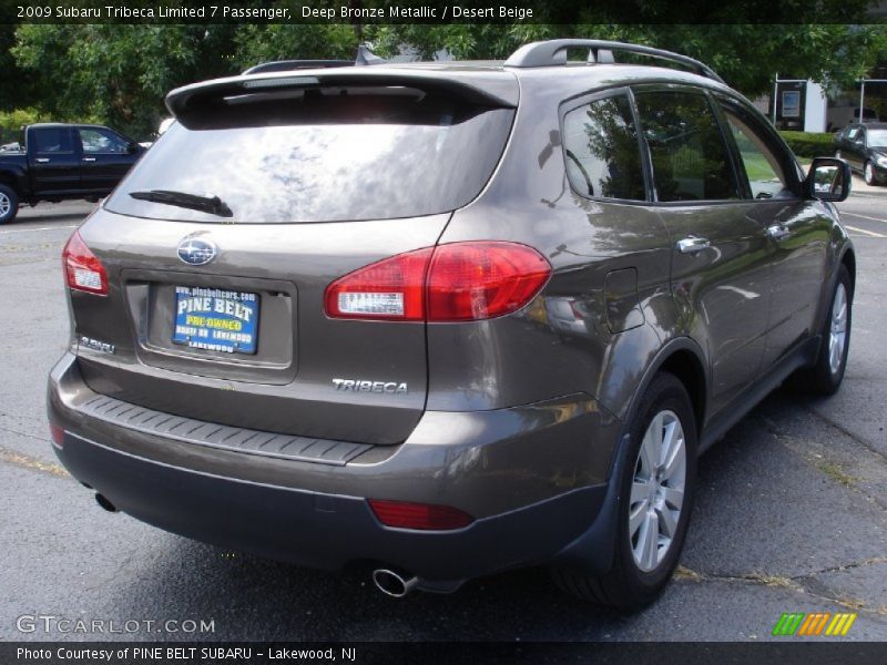 Deep Bronze Metallic / Desert Beige 2009 Subaru Tribeca Limited 7 Passenger