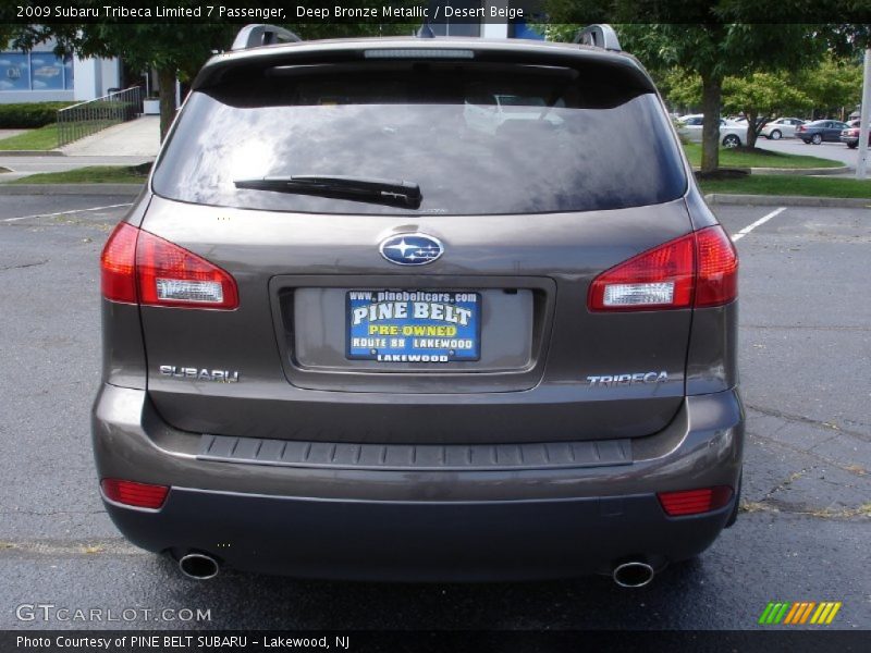 Deep Bronze Metallic / Desert Beige 2009 Subaru Tribeca Limited 7 Passenger