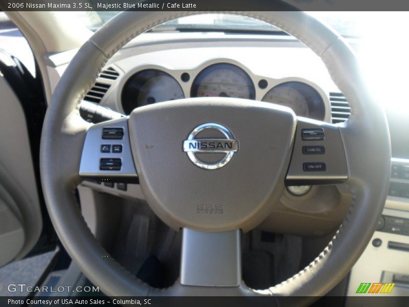 Majestic Blue Metallic / Cafe Latte 2006 Nissan Maxima 3.5 SL